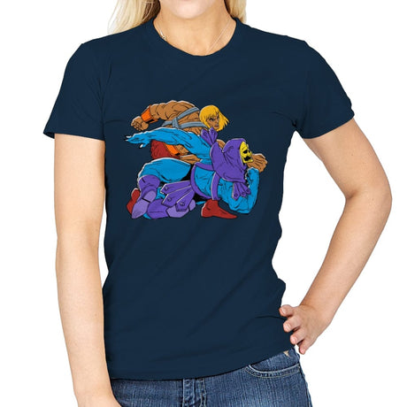 The Blond Knight Returns - Womens T-Shirts RIPT Apparel Small / Navy