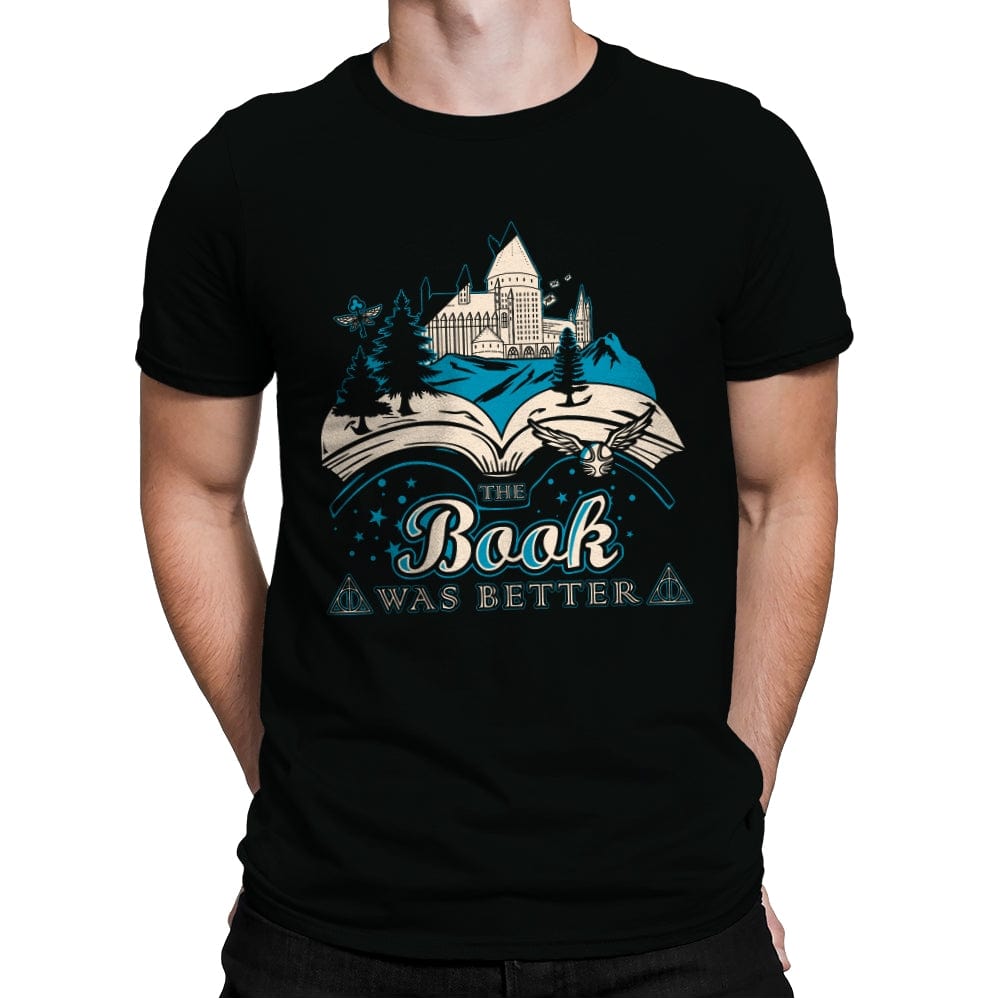 The Book was better - Magic - Mens Premium T-Shirts RIPT Apparel Small / Black