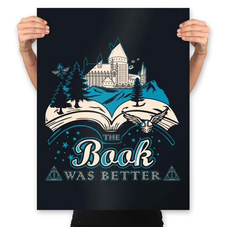 The Book was better - Magic - Prints Posters RIPT Apparel 18x24 / Black