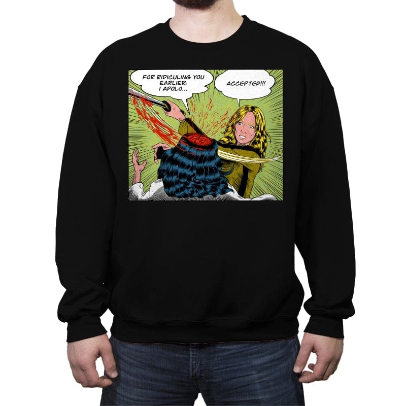 The Bride Slap - Crew Neck Sweatshirt Crew Neck Sweatshirt RIPT Apparel Small / Black