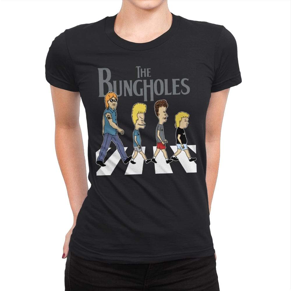 The Bungholes - Womens Premium T-Shirts RIPT Apparel Small / Black