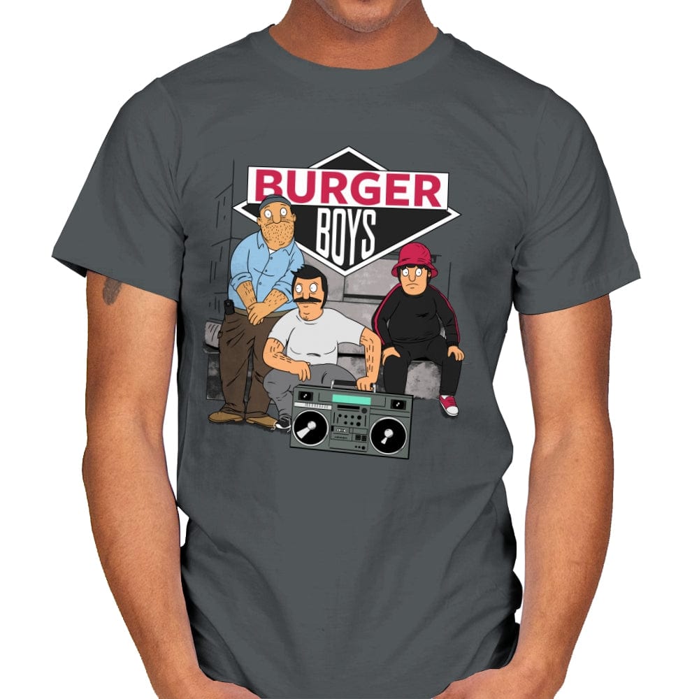 The Burger Boys - Mens T-Shirts RIPT Apparel Small / Charcoal