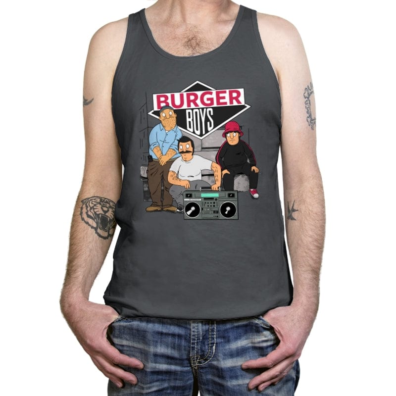 The Burger Boys - Tanktop Tanktop RIPT Apparel X-Small / Asphalt