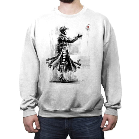 The Cajun on the Wall - Crew Neck Sweatshirt Crew Neck Sweatshirt RIPT Apparel Small / White