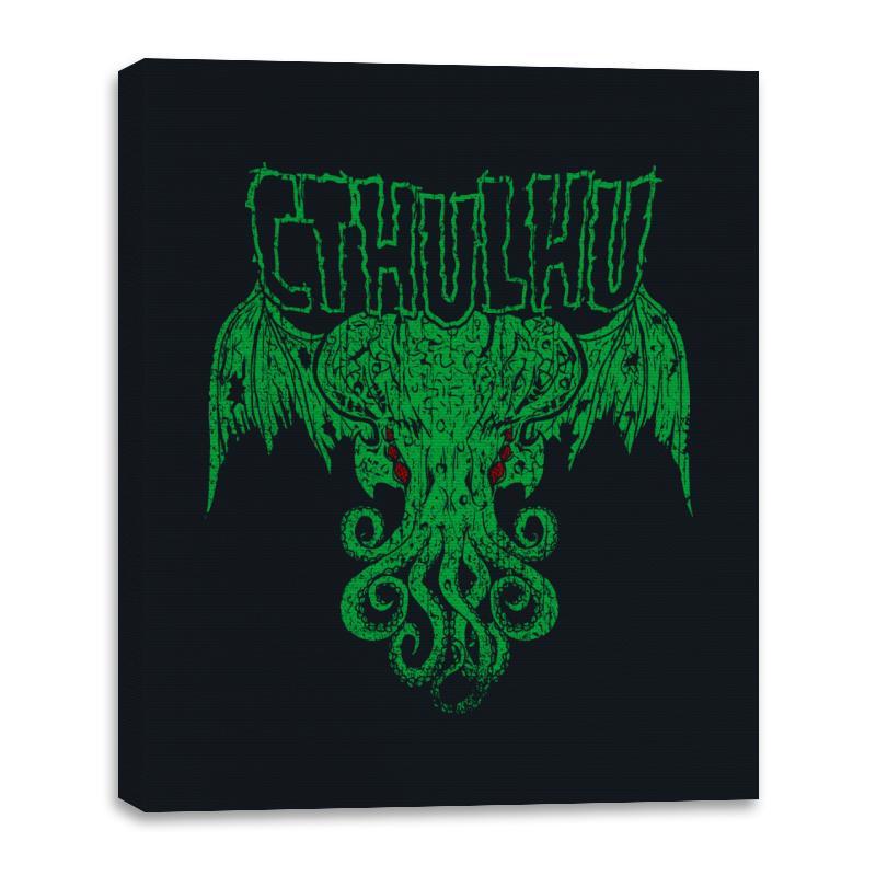 The Call of Metal - Canvas Wraps Canvas Wraps RIPT Apparel 16x20 / Black