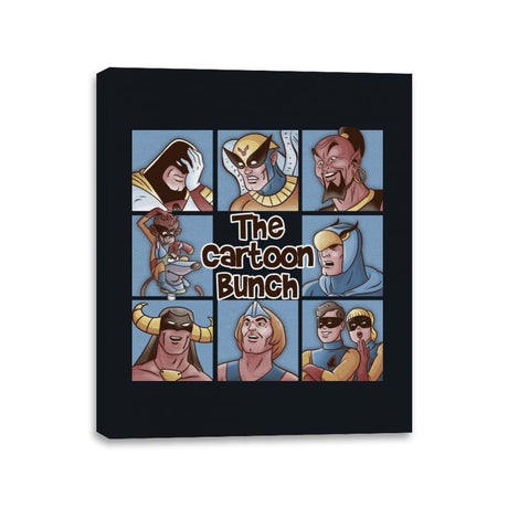 The Cartoon Bunch - Canvas Wraps Canvas Wraps RIPT Apparel 11x14 / Black