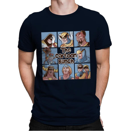 The Cartoon Bunch - Mens Premium T-Shirts RIPT Apparel Small / Midnight Navy