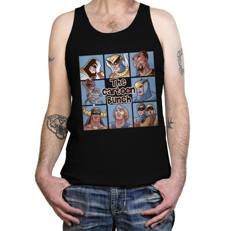 The Cartoon Bunch - Tanktop Tanktop RIPT Apparel X-Small / Black