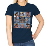 The Cartoon Bunch - Womens T-Shirts RIPT Apparel Small / Navy