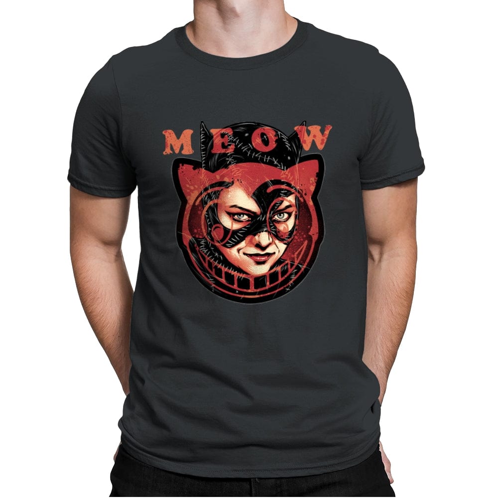 The Cat said Meow - Mens Premium T-Shirts RIPT Apparel Small / Heavy Metal