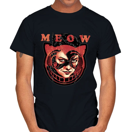 The Cat said Meow - Mens T-Shirts RIPT Apparel Small / Black