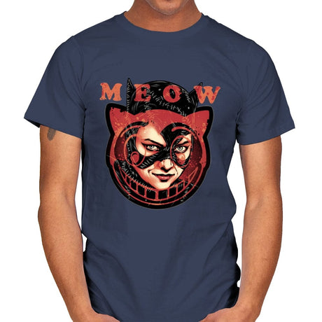 The Cat said Meow - Mens T-Shirts RIPT Apparel Small / Navy