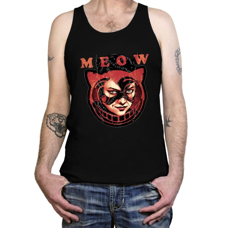 The Cat said Meow - Tanktop Tanktop RIPT Apparel X-Small / Black