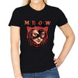 The Cat said Meow - Womens T-Shirts RIPT Apparel Small / Black