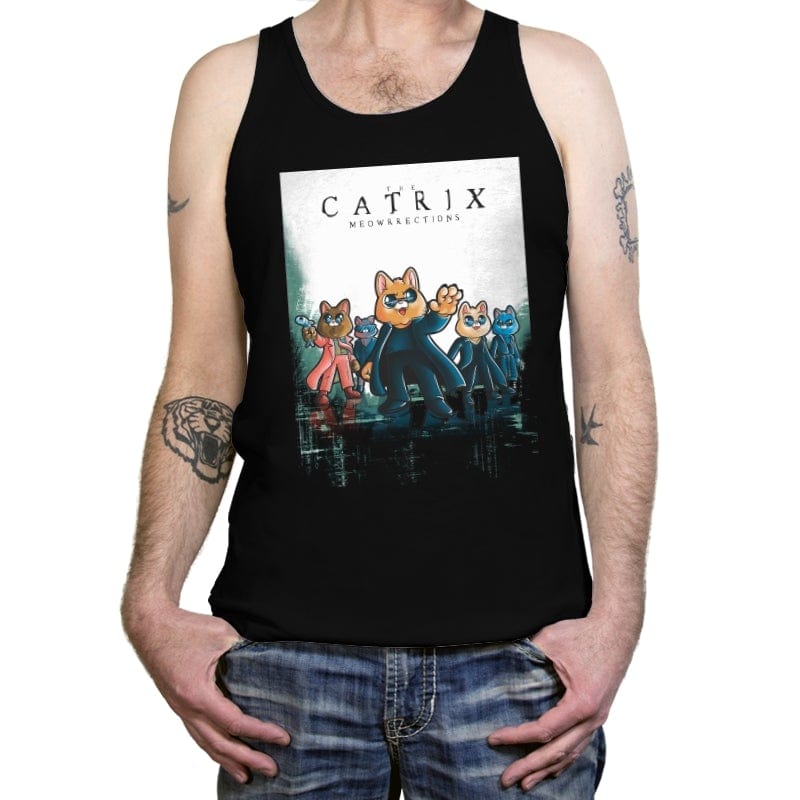 The Catrix - Tanktop Tanktop RIPT Apparel X-Small / Black