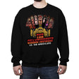 The Championship VS The Wrestlers - Crew Neck Sweatshirt Crew Neck Sweatshirt RIPT Apparel Small / Black