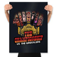 The Championship VS The Wrestlers - Prints Posters RIPT Apparel 18x24 / Black