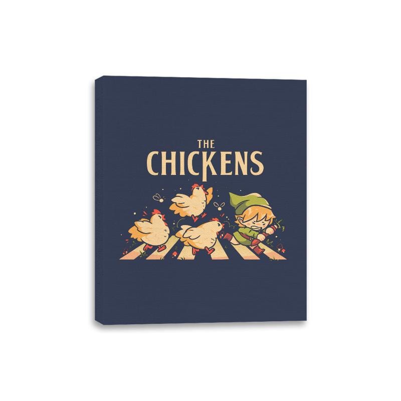 The Chickens - Canvas Wraps Canvas Wraps RIPT Apparel 8x10 / Navy