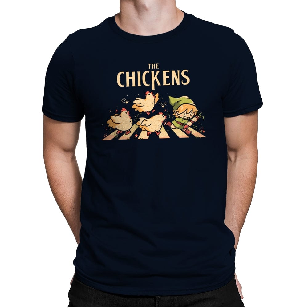 The Chickens - Mens Premium T-Shirts RIPT Apparel Small / Midnight Navy