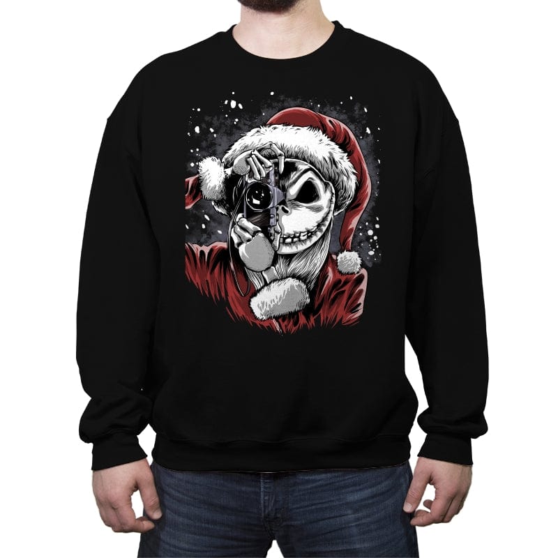 The Christmas Joke - Crew Neck Sweatshirt Crew Neck Sweatshirt RIPT Apparel Small / Black