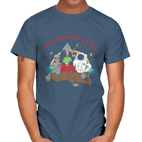 The Conspiracy Club - Mens T-Shirts RIPT Apparel Small / Indigo Blue