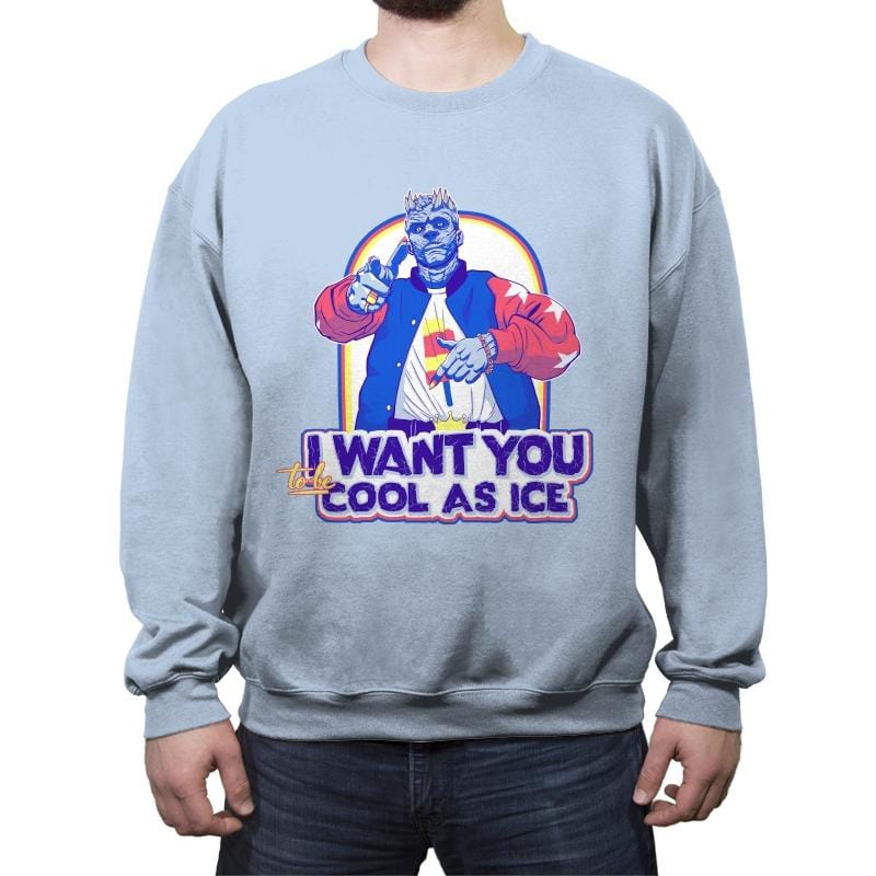 The coolest King - Crew Neck Sweatshirt Crew Neck Sweatshirt RIPT Apparel Small / Light Blue