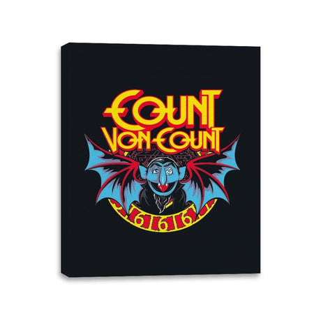 The Count - Anytime - Canvas Wraps Canvas Wraps RIPT Apparel 11x14 / Black