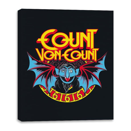 The Count - Anytime - Canvas Wraps Canvas Wraps RIPT Apparel 16x20 / Black