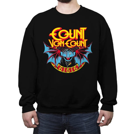 The Count - Anytime - Crew Neck Sweatshirt Crew Neck Sweatshirt RIPT Apparel Small / Black