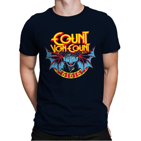 The Count - Anytime - Mens Premium T-Shirts RIPT Apparel Small / Midnight Navy