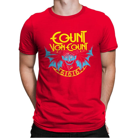 The Count - Anytime - Mens Premium T-Shirts RIPT Apparel Small / Red