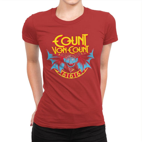 The Count - Anytime - Womens Premium T-Shirts RIPT Apparel Small / Red