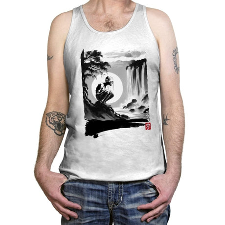 The Creature's Journey - Tanktop Tanktop RIPT Apparel X-Small / White