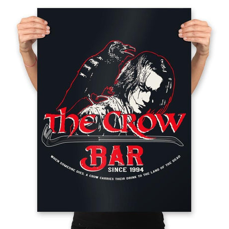 The Crow Bar - Prints Posters RIPT Apparel 18x24 / Black