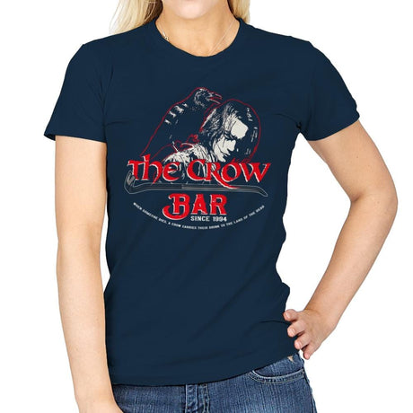 The Crow Bar - Womens T-Shirts RIPT Apparel Small / Navy