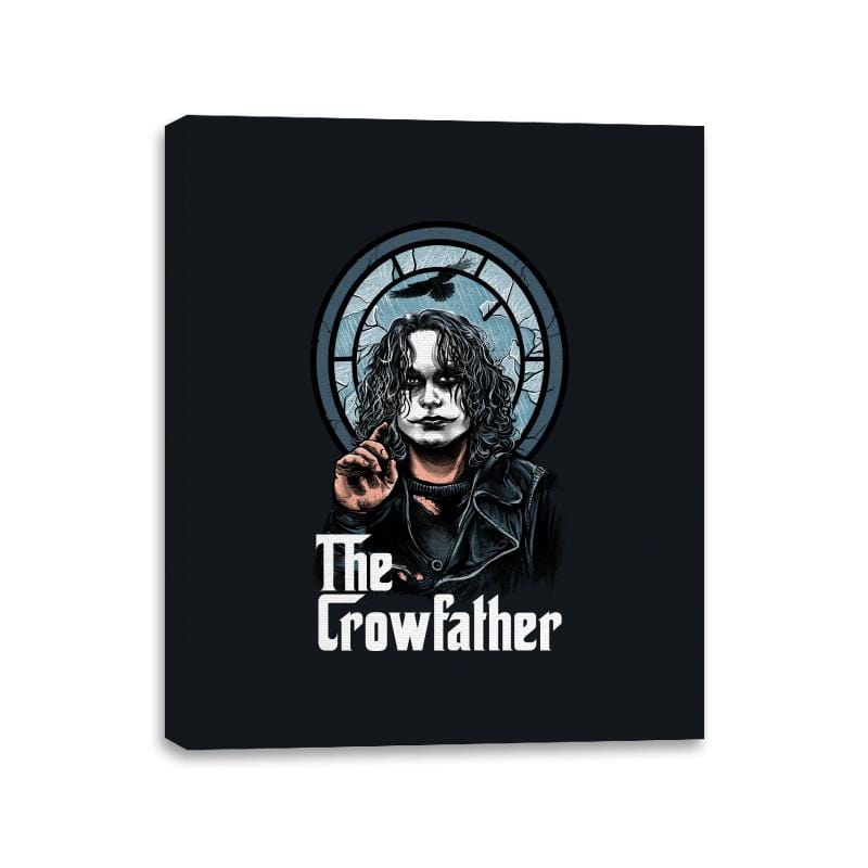 The Crowfather - Canvas Wraps Canvas Wraps RIPT Apparel 11x14 / Black