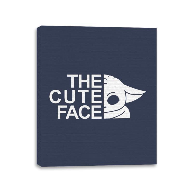 The Cute Face - Canvas Wraps Canvas Wraps RIPT Apparel 11x14 / Navy