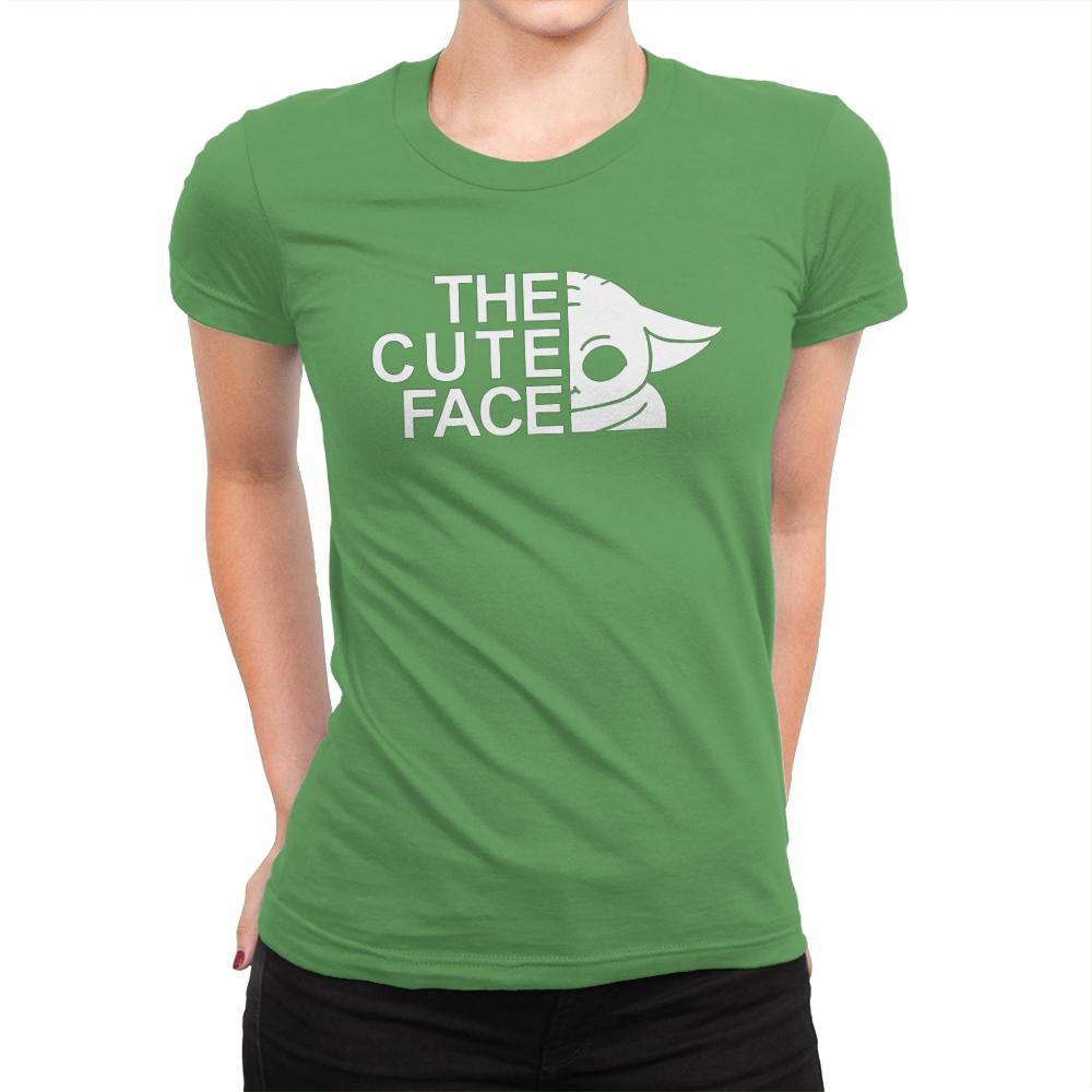 The Cute Face - Womens Premium T-Shirts RIPT Apparel Small / Kelly