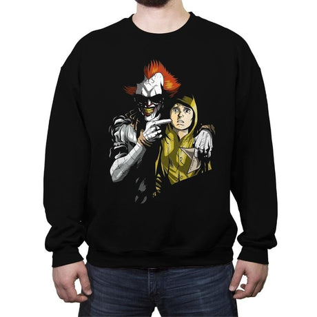 The Dancing Clown - Crew Neck Sweatshirt Crew Neck Sweatshirt RIPT Apparel Small / Black