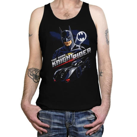 The Dark Knight Rider - Tanktop Tanktop RIPT Apparel X-Small / Black