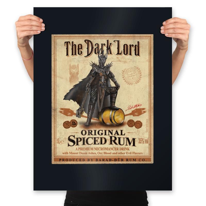 The Dark Lord - Spiced Rum - Prints Posters RIPT Apparel 18x24 / Black