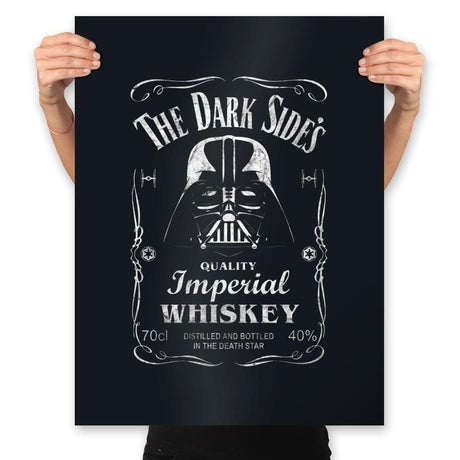 The Dark Side's Whiskey - Prints Posters RIPT Apparel 18x24 / Black