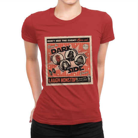 The Dark Side Show - Womens Premium T-Shirts RIPT Apparel Small / Red