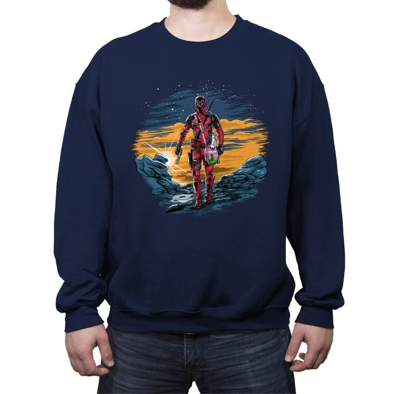 The Deadpoolorian - Crew Neck Sweatshirt Crew Neck Sweatshirt RIPT Apparel Small / Navy