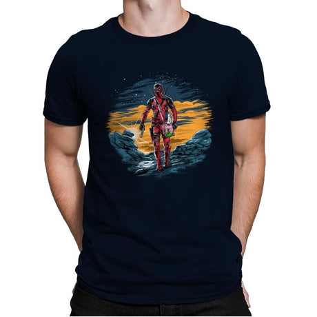 The Deadpoolorian - Mens Premium T-Shirts RIPT Apparel Small / Midnight Navy