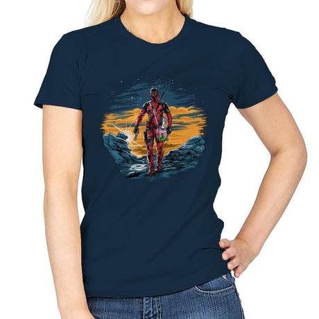 The Deadpoolorian - Womens T-Shirts RIPT Apparel Small / Navy