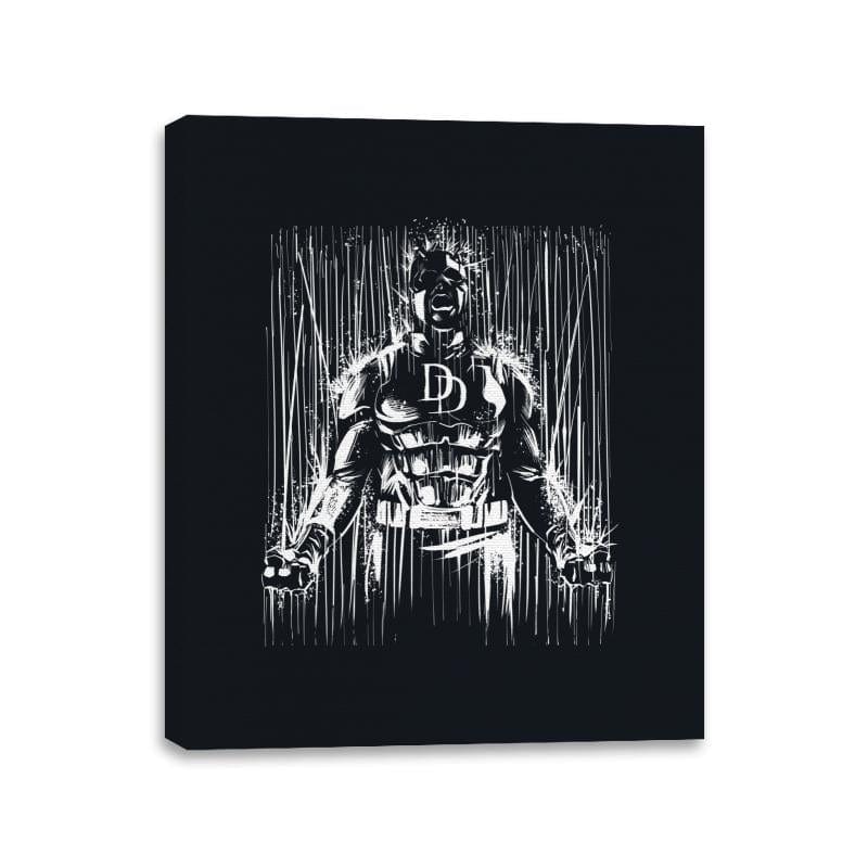 The Devil in the Rain - Canvas Wraps Canvas Wraps RIPT Apparel 11x14 / Black