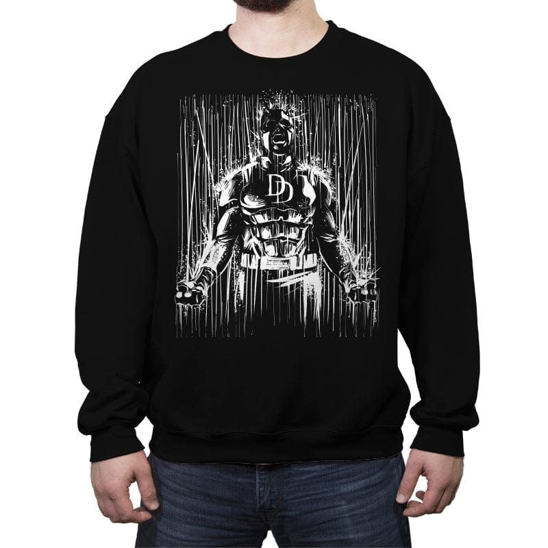 The Devil in the Rain - Crew Neck Sweatshirt Crew Neck Sweatshirt RIPT Apparel Small / Black