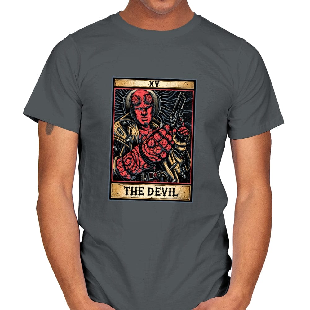 The Devil - Mens T-Shirts RIPT Apparel Small / Charcoal