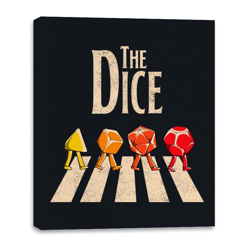 The Dice - Canvas Wraps Canvas Wraps RIPT Apparel 16x20 / Black